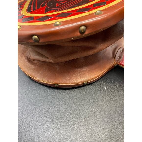 Primitive American Folk Art Aztec Tribal Indian Fireplace bellows Mexican ? - Picture 4 of 8